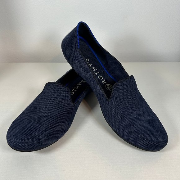 Rothy's Shoes - Rothy's The Loafer (Rounded toe, Color: Classic Navy, Size: W8.5)